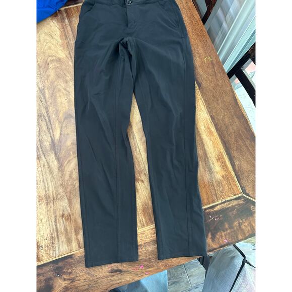 FORAY GOLF Women's Black Core Original Slim Straight Activewear Pants Size 2 - Picture 3 of 7